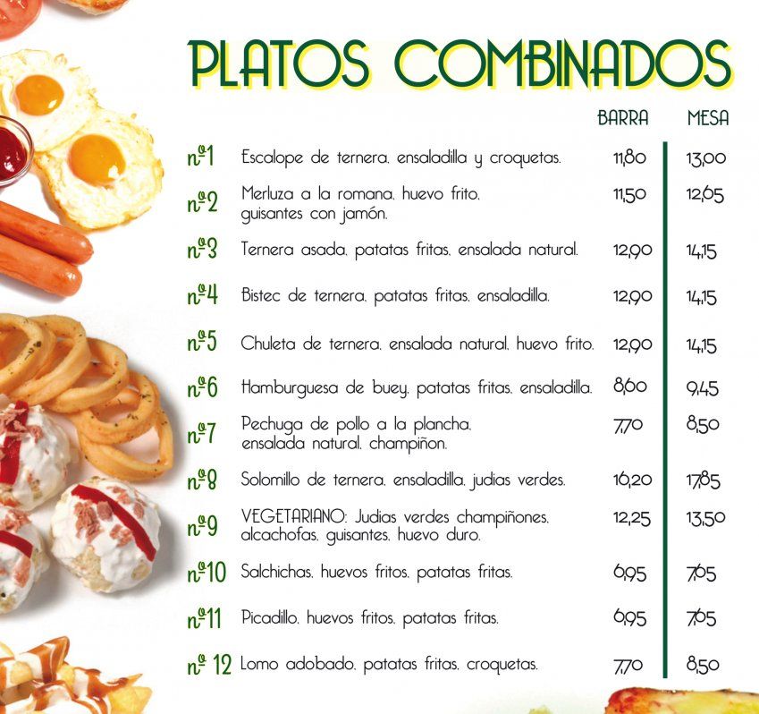 Platos combinados